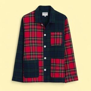 NWT Alex Mill P’Jimmies Top, Colorblock Flannel, XS